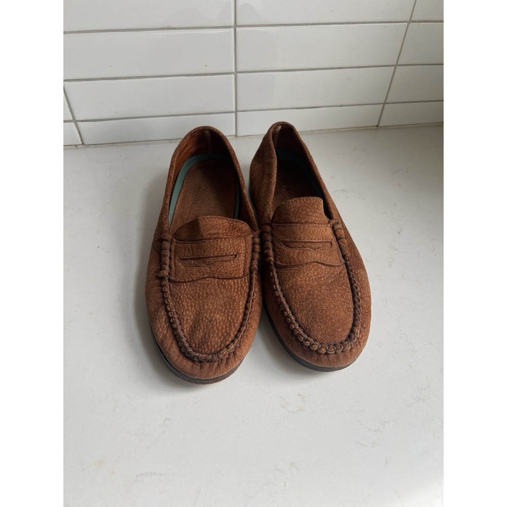 Capybara Leather Loafers Sz 39 from Argentina (Carpincho) Brown Sobek Moccasins